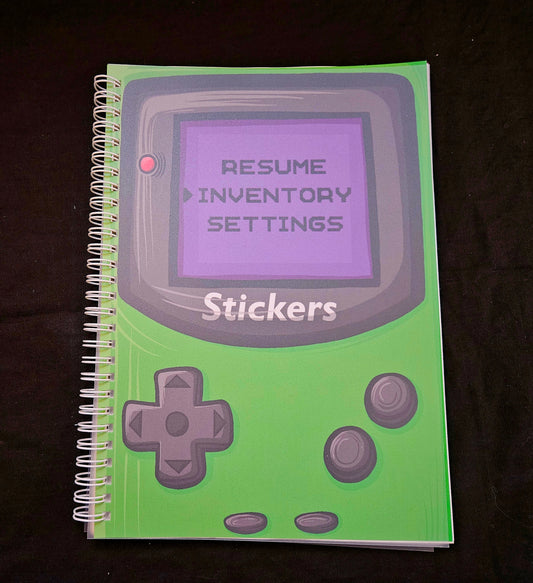 GameBoy Reusable Sticker Book