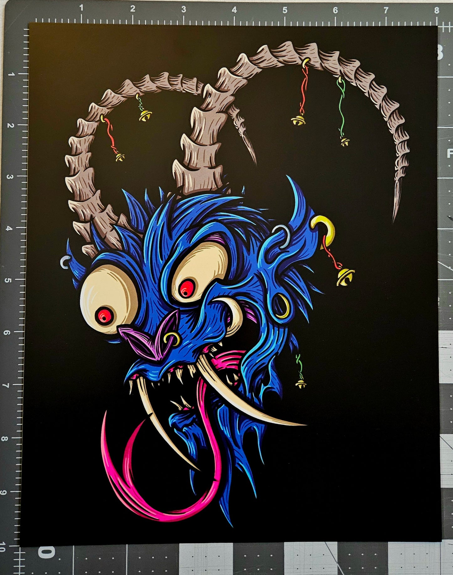 Krampus Holiday Print