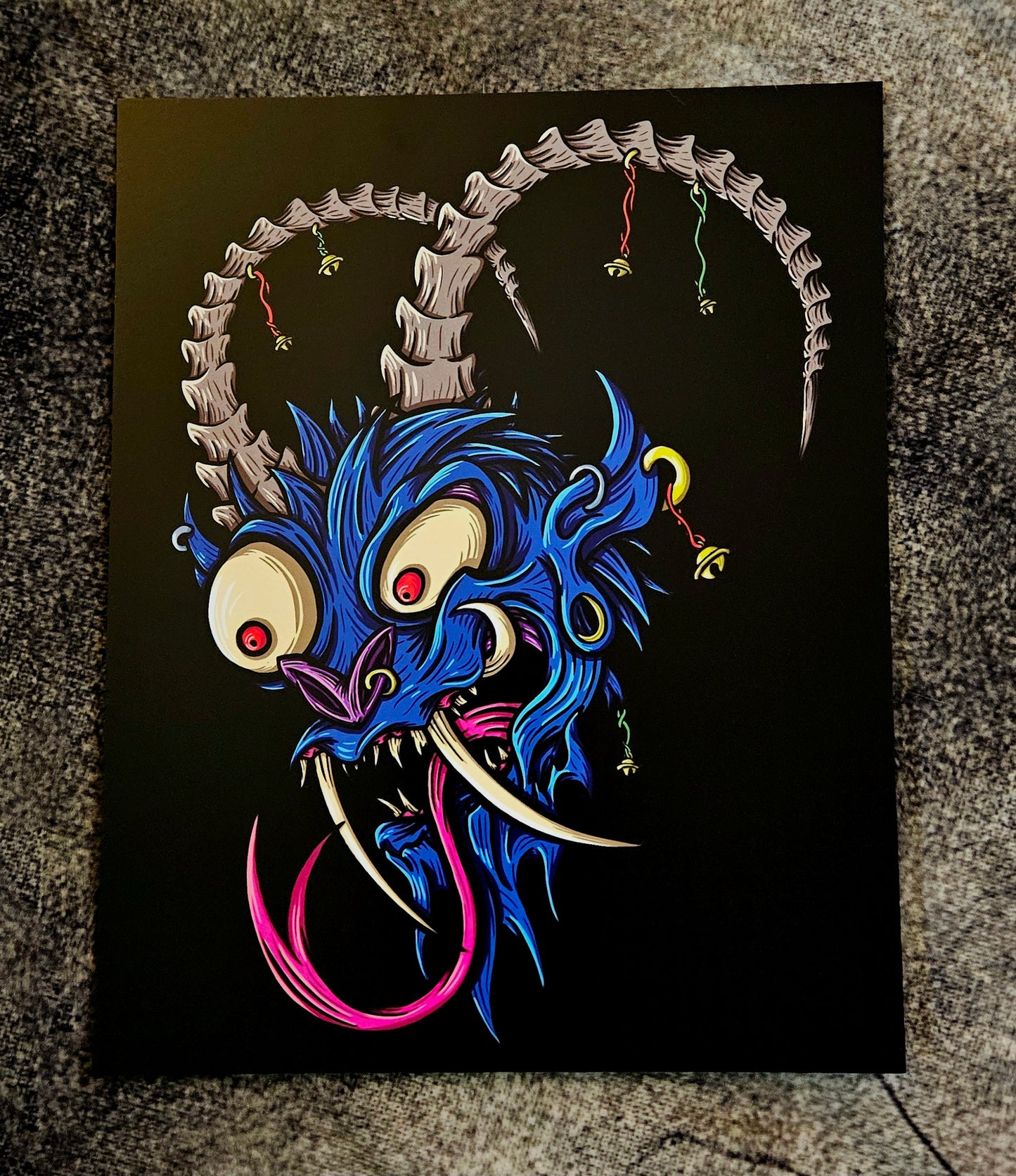 Krampus Holiday Print