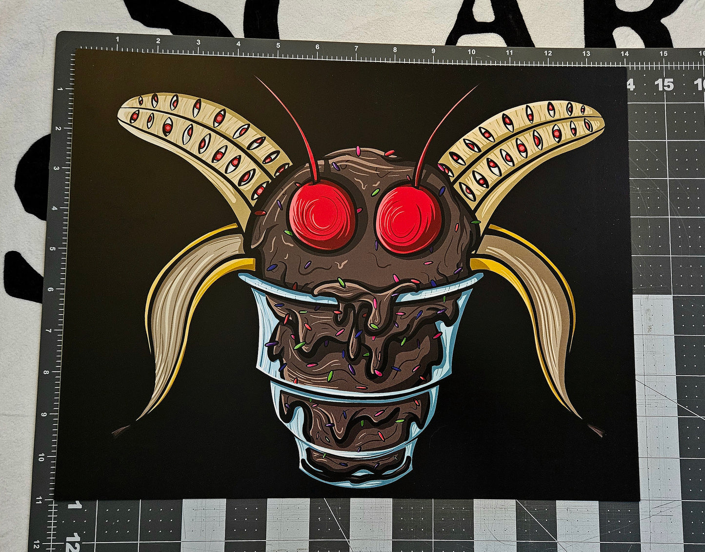 Mothman Ice Cream Sundae Print