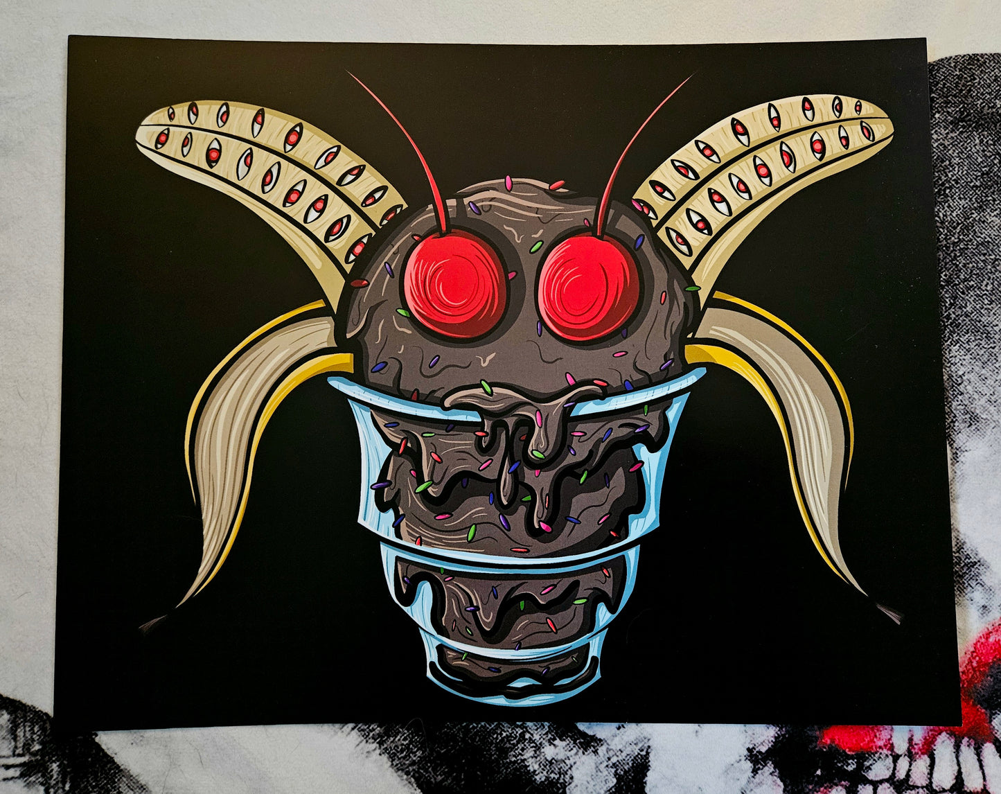 Mothman Ice Cream Sundae Print