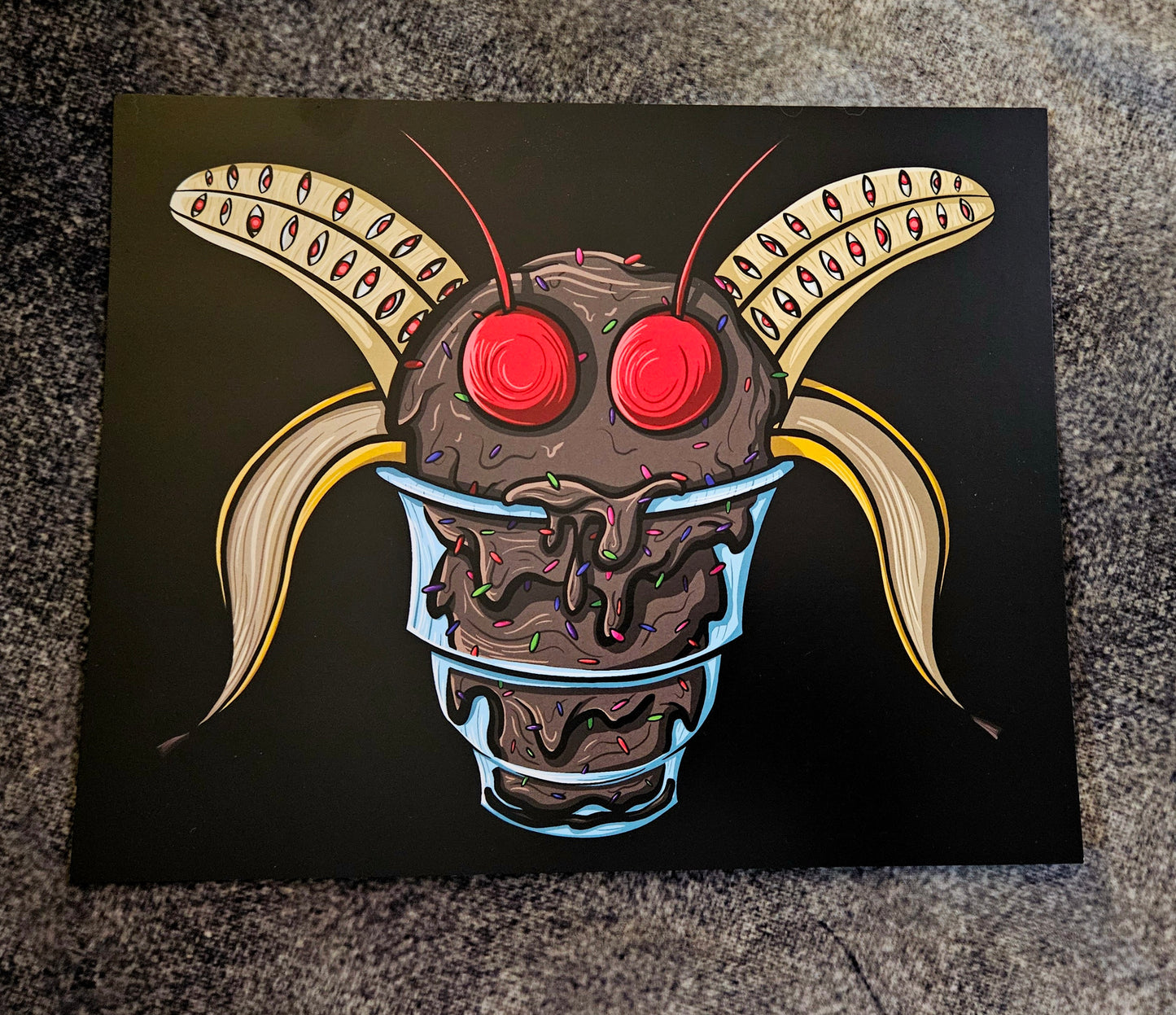 Mothman Ice Cream Sundae Print