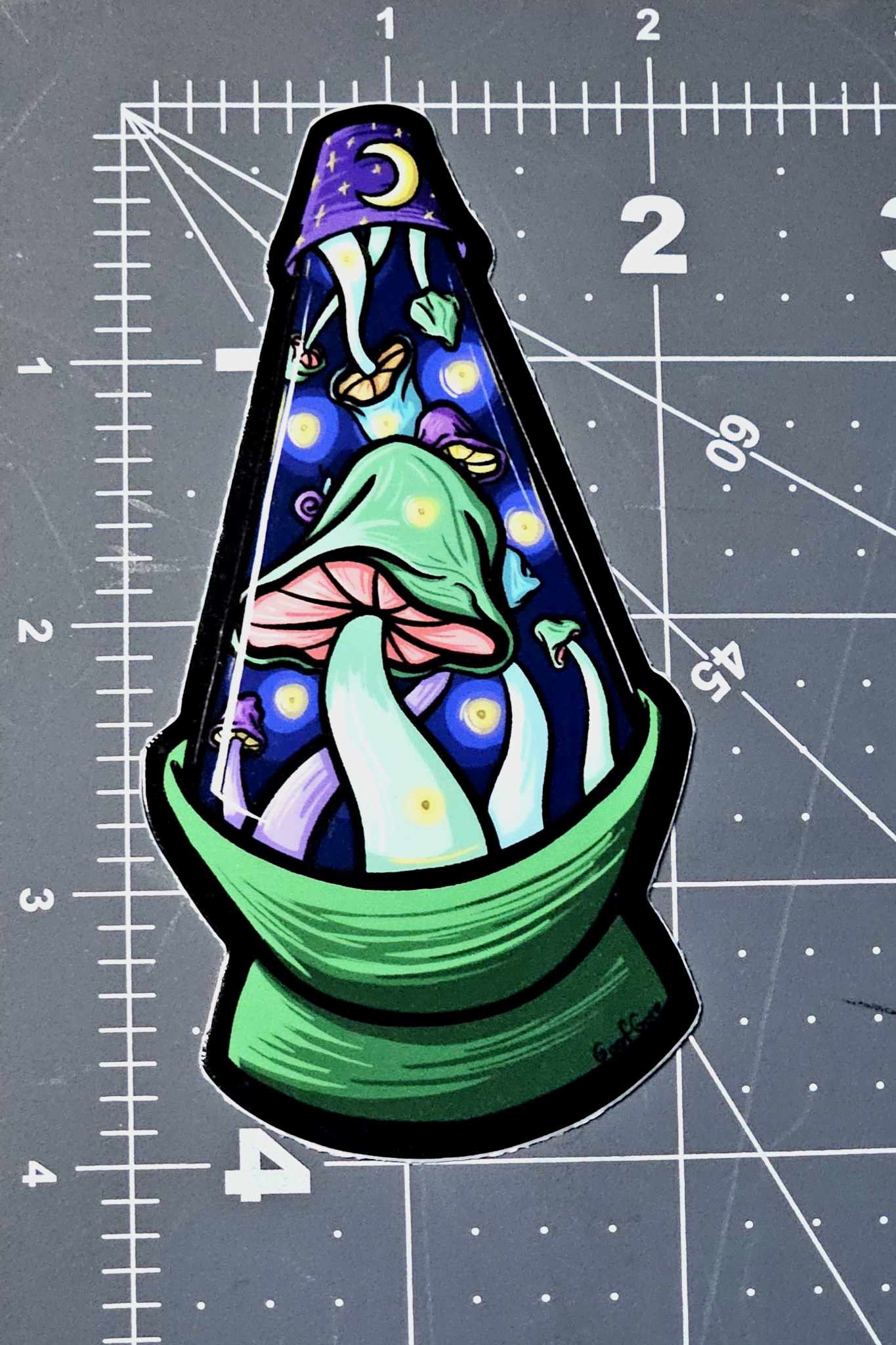 Mushroom Lava Lamp Sticker