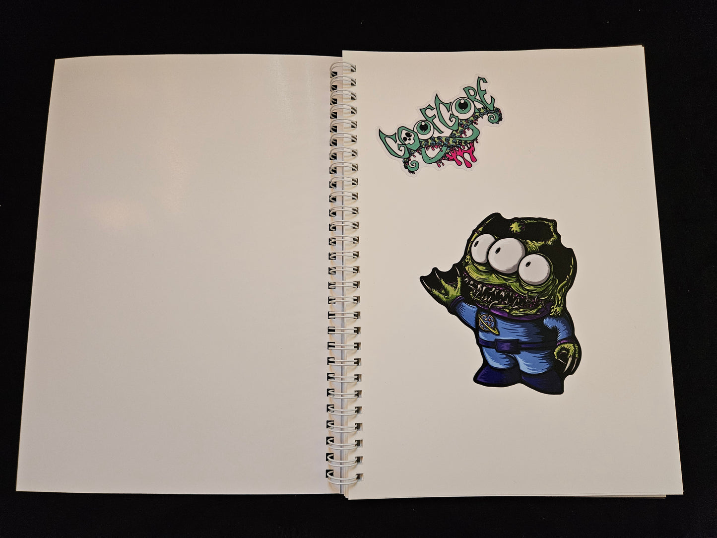Blue Abstract Reusable Sticker Book