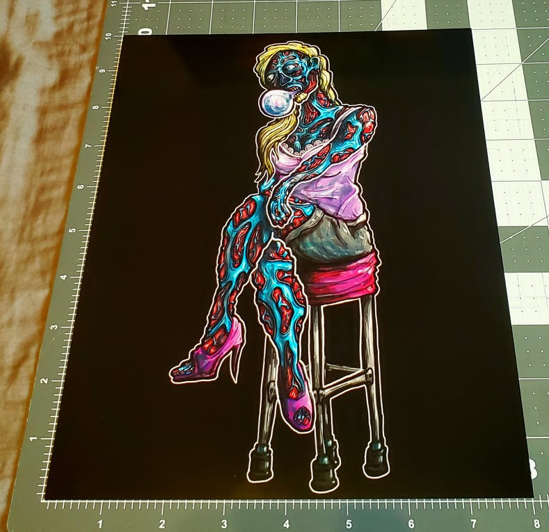 They Live Alien Pinup Print