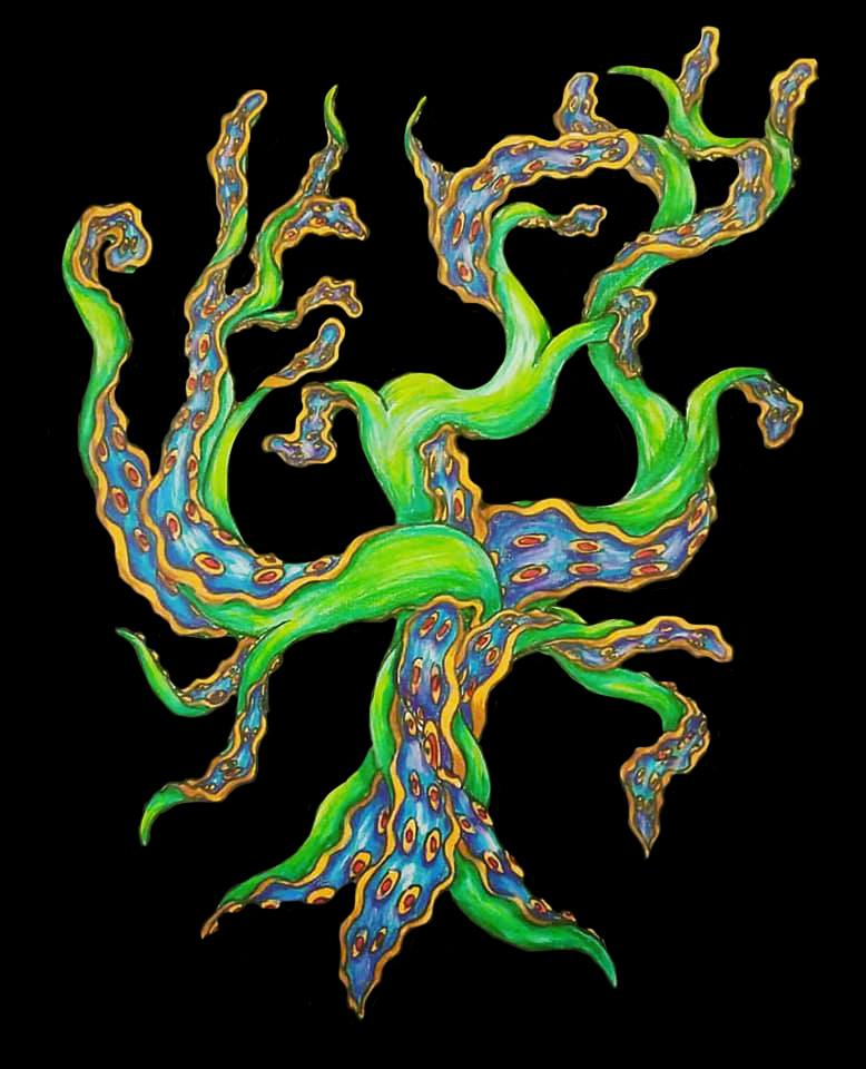 Octopus Tentacle Tree Print
