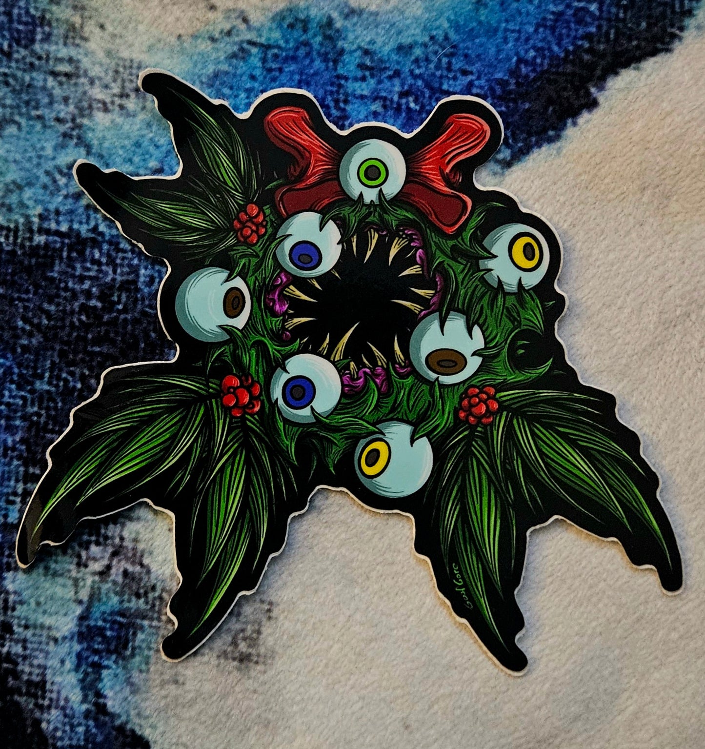Horror Wreath Sticker