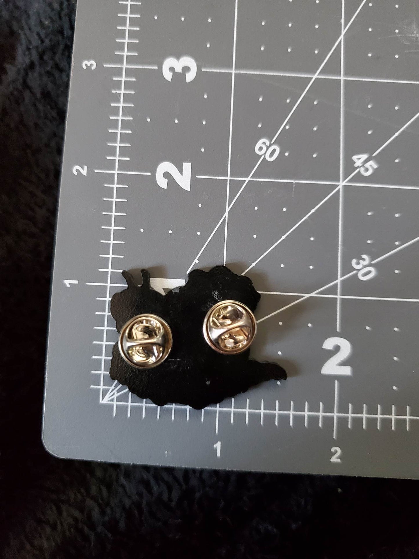 Halloween Ghost Snail 1.5 Inch Glow In The Dark Pin