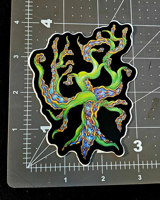 Octopus Tentacle Tree Sticker
