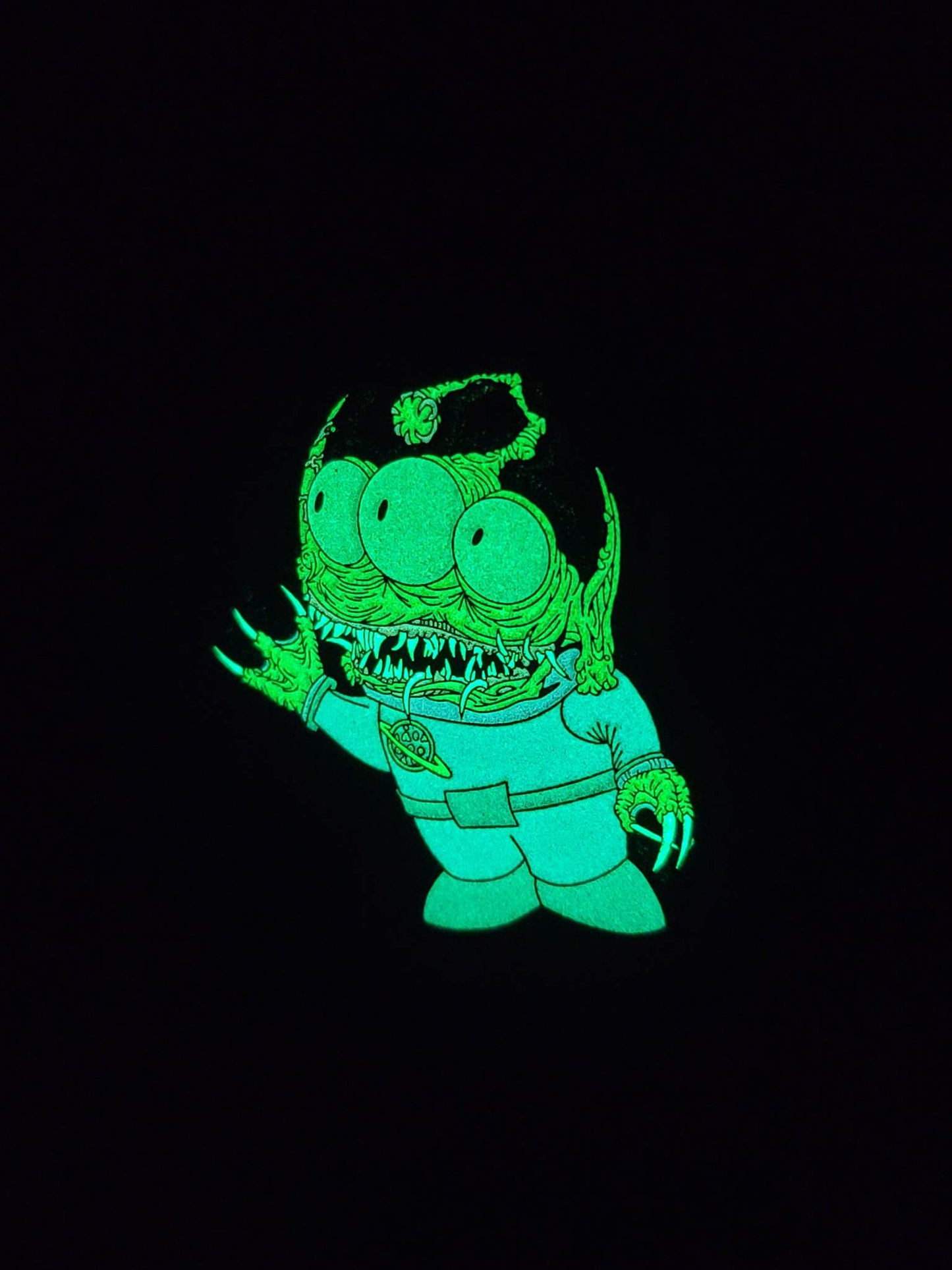 Toy Story Alien 1.5 Inch Glow In The Dark Pin