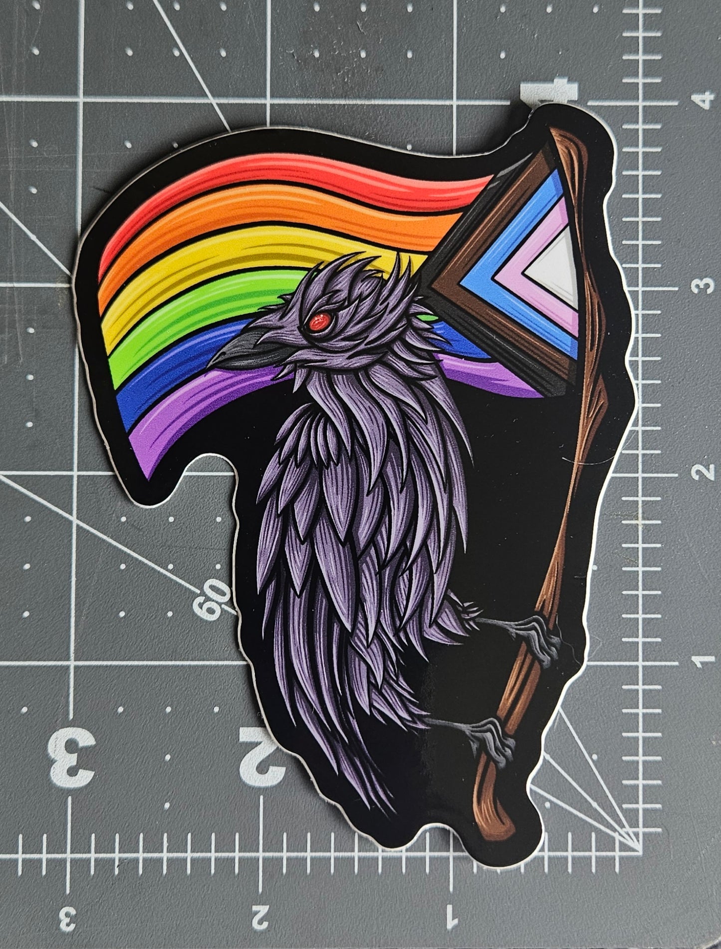 Pride Crow Sticker