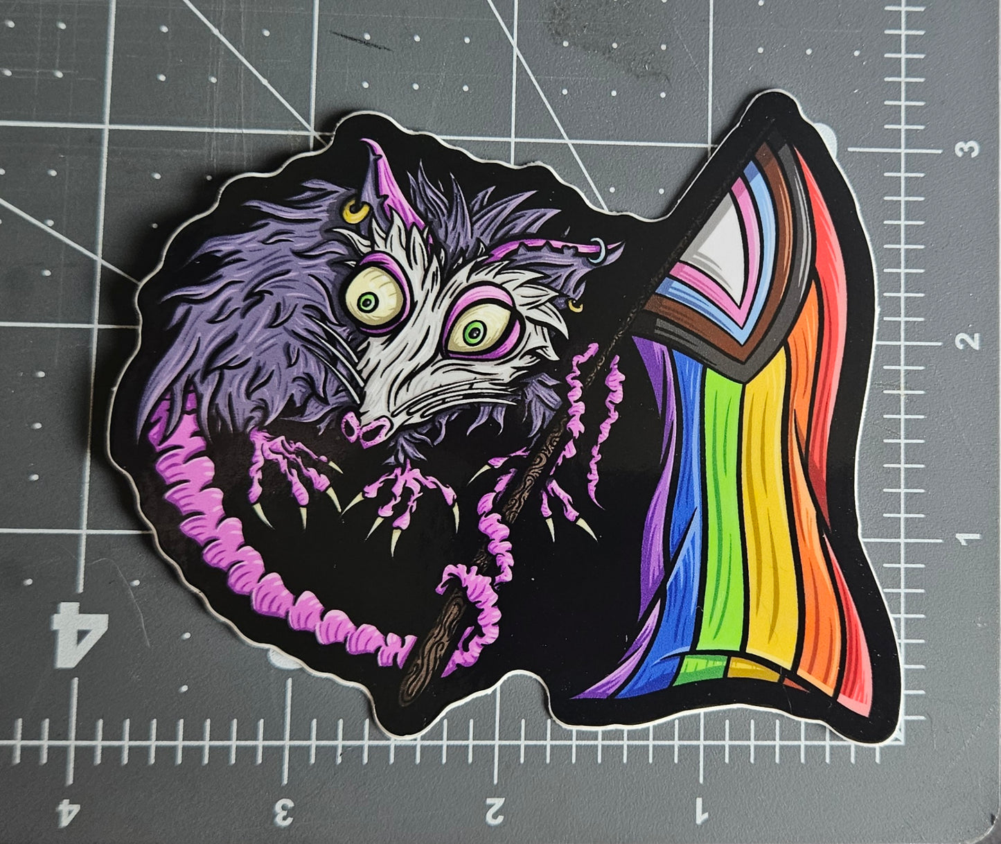 Pride Opossum Sticker