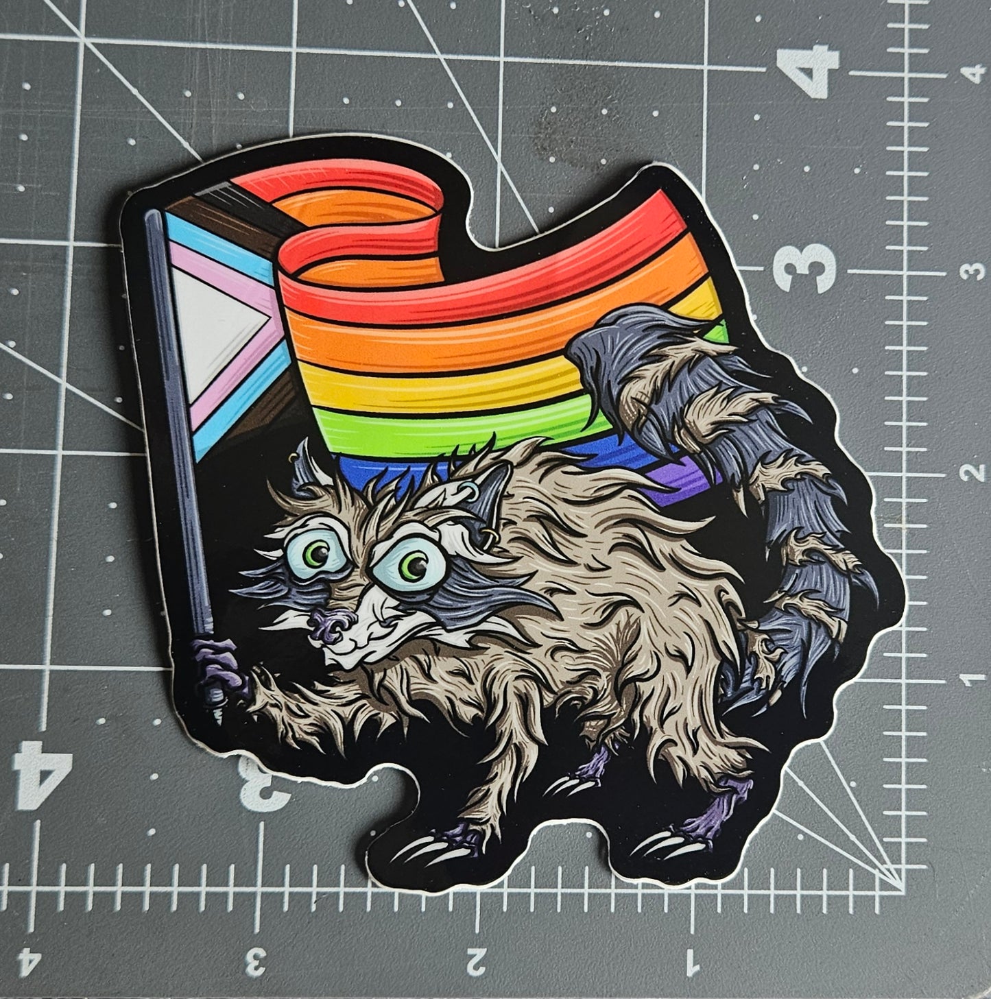 Pride Raccoon Sticker