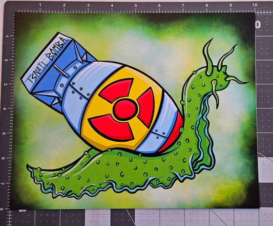 Bomb Snail Print - Snailbomba