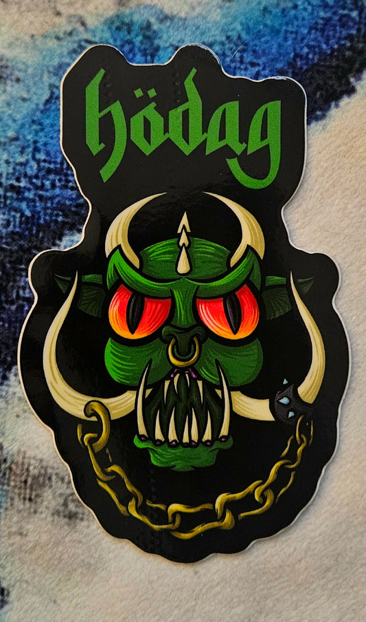 Hodag Motorhead Sticker With Text