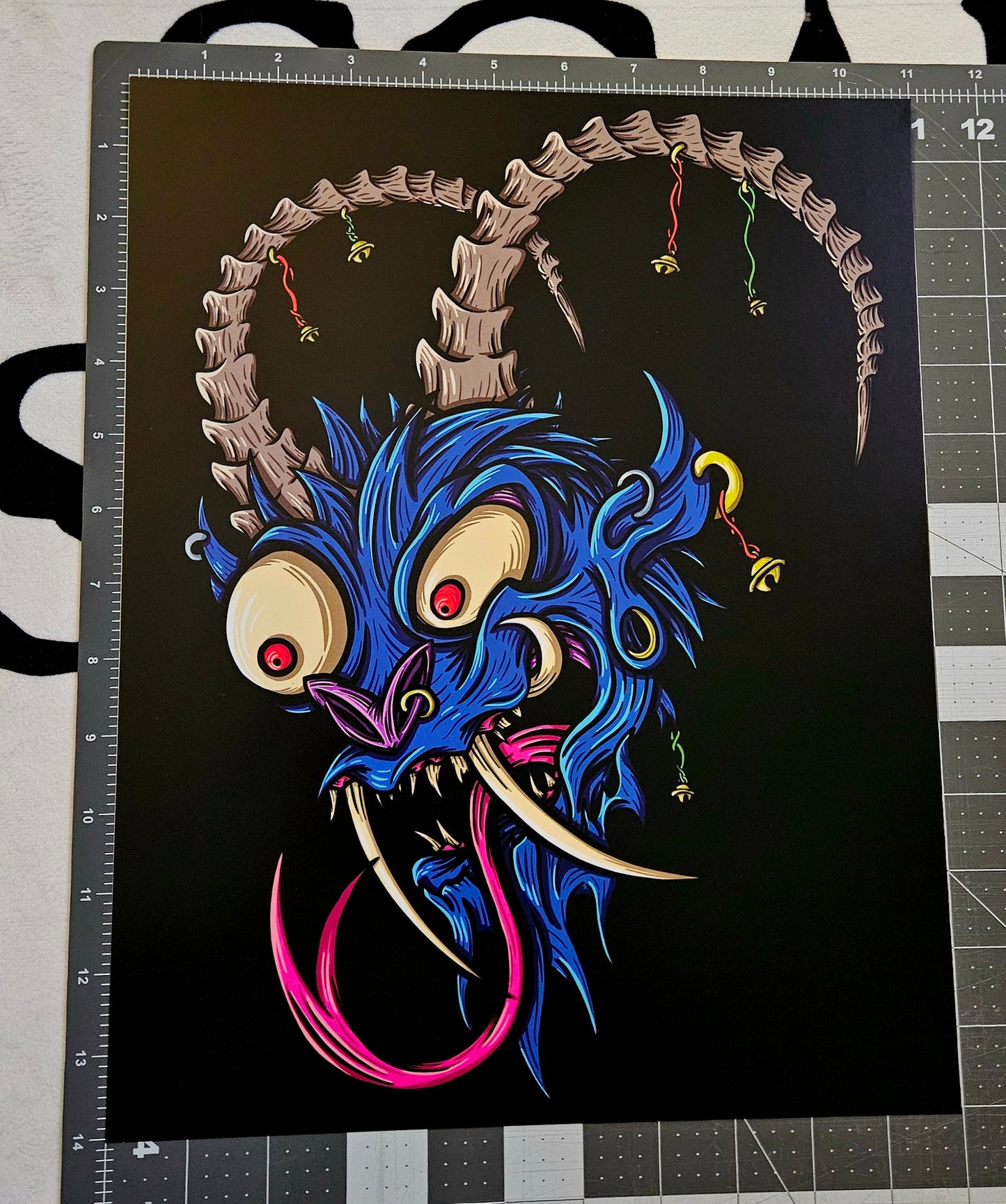 Krampus Holiday Print