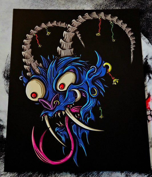 Krampus Holiday Print