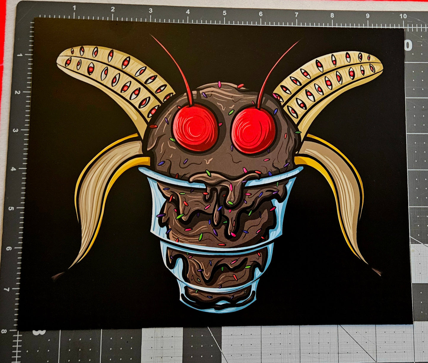 Mothman Ice Cream Sundae Print