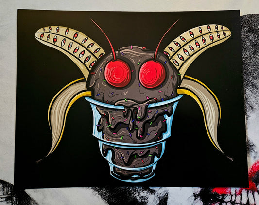 Mothman Ice Cream Sundae Print
