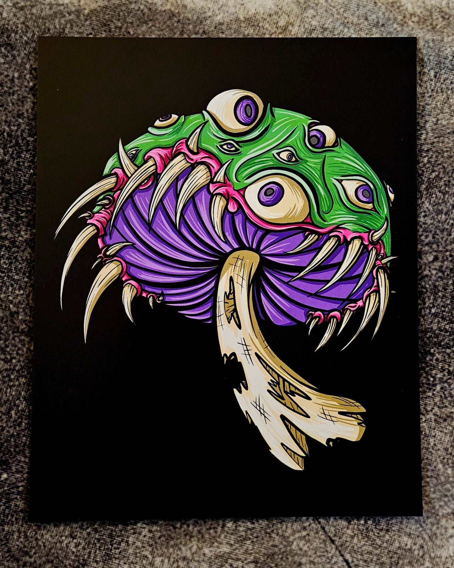 Eyeball Mushroom Print