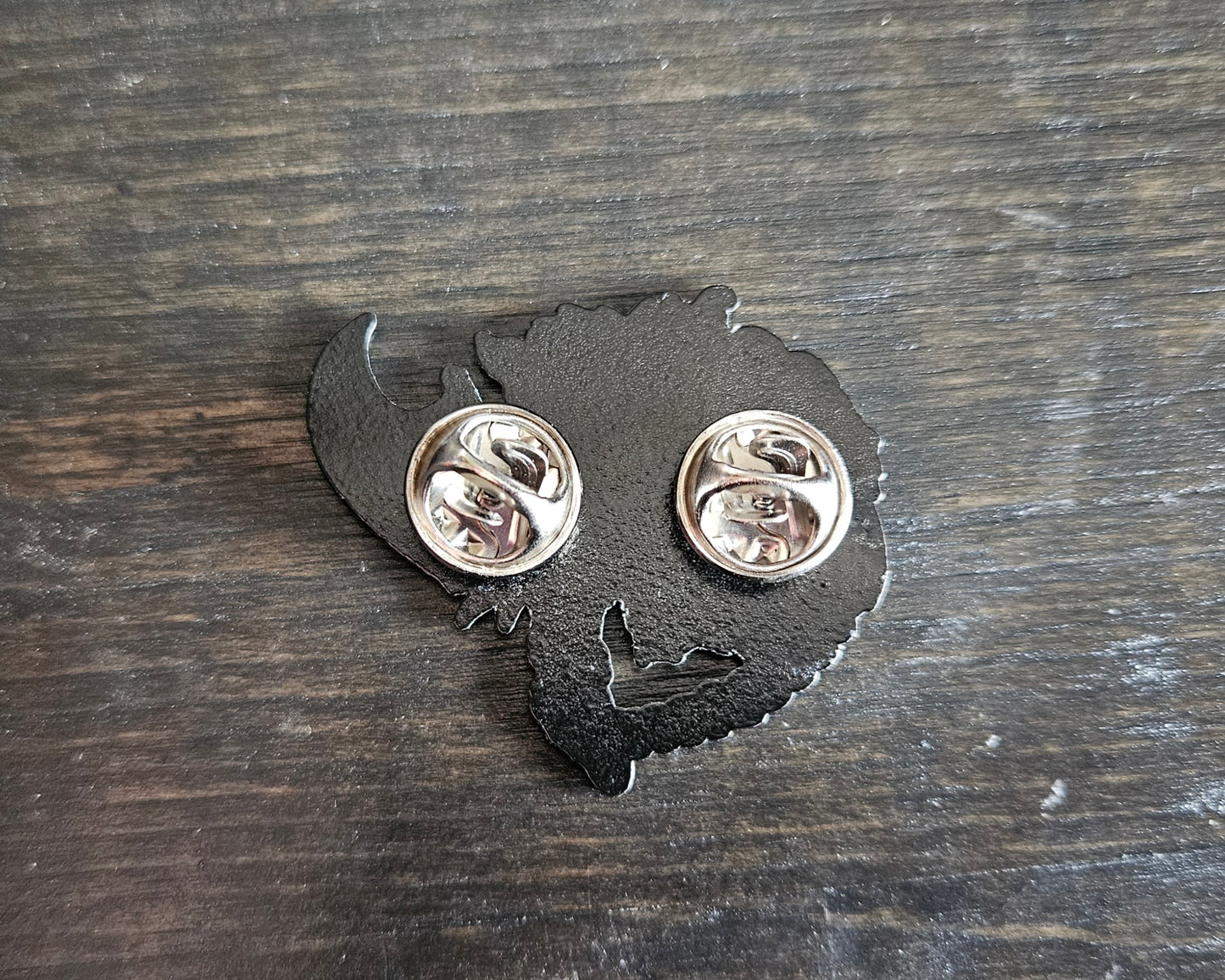 Opossum Axe 1.5 Inch Glow In The Dark Pin