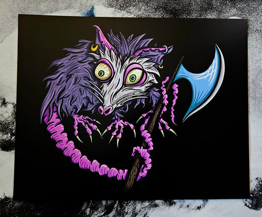 Axe Opossum Print