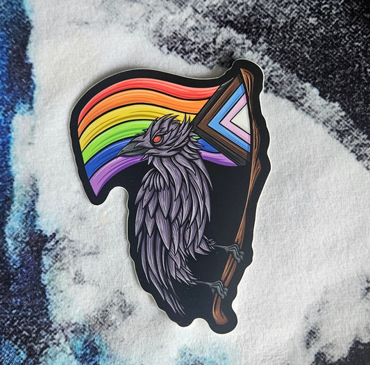 Pride Crow Sticker
