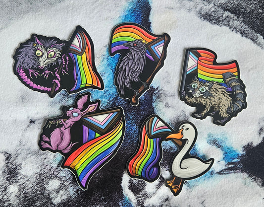 Pride Animals 5 Sticker Pack