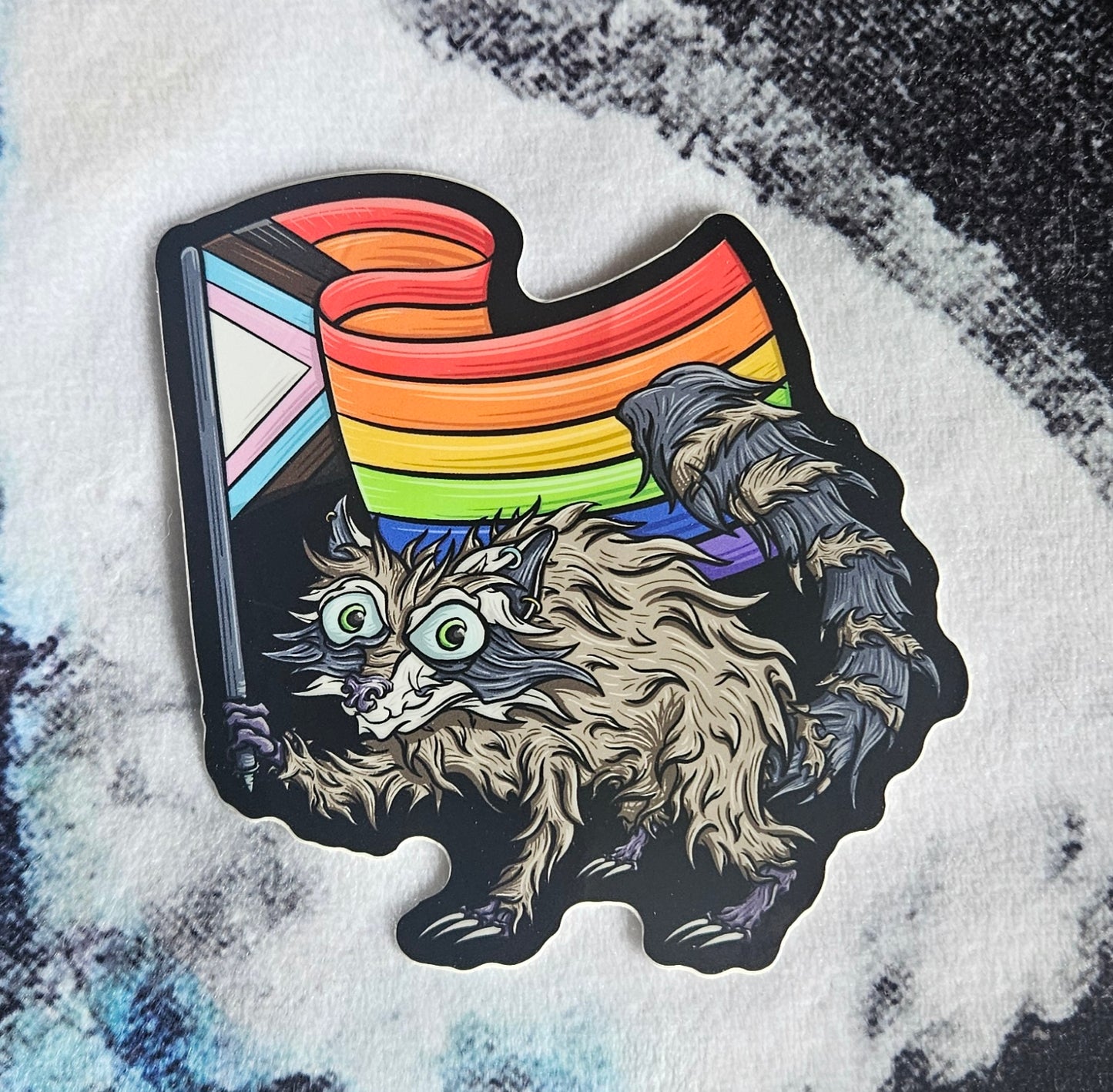 Pride Raccoon Sticker