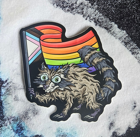 Pride Raccoon Sticker