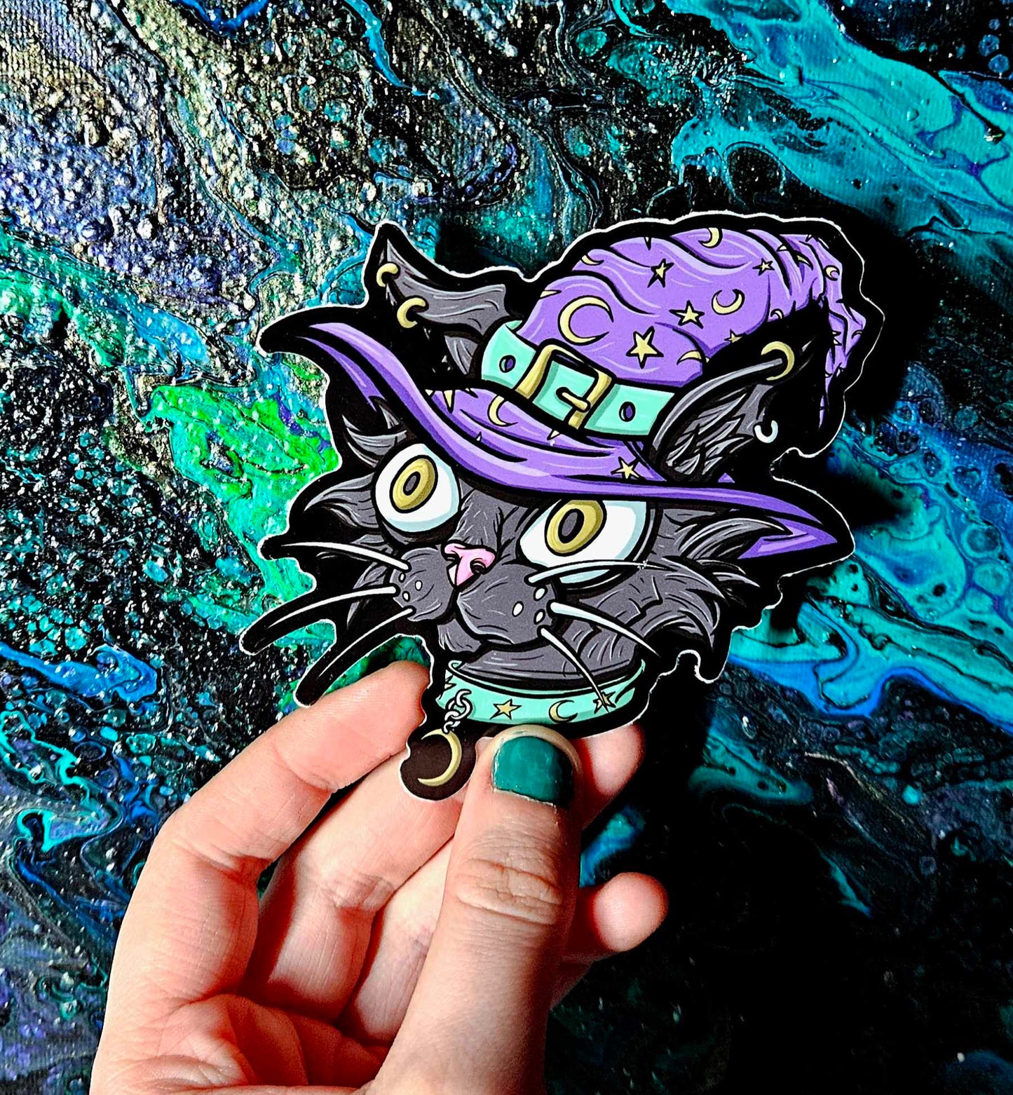 Witch Cat Sticker