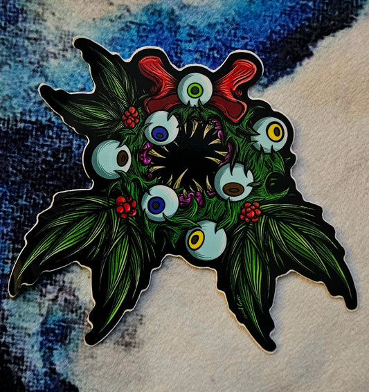 Horror Wreath Sticker